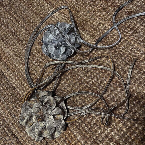Italian Leather Flower Belt main image 7